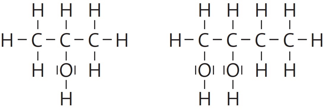 2-Propanol und 1,2-Butandiol